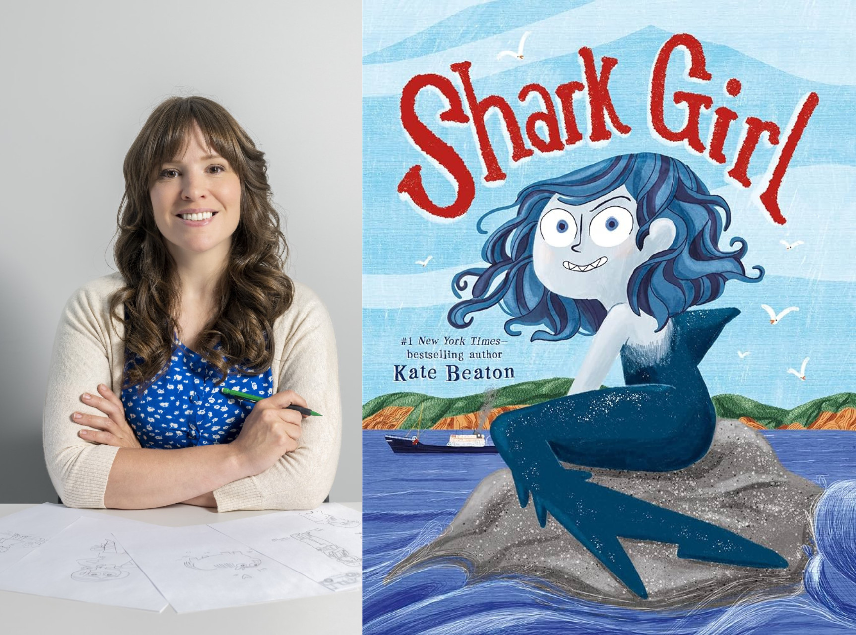 Kate Beaton headshot and book cover