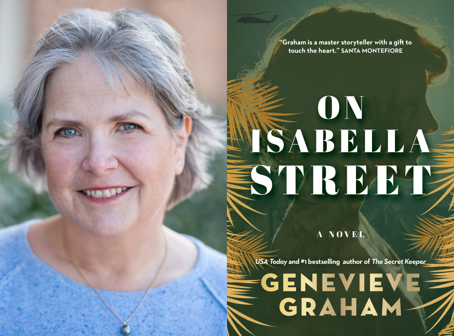 Genevieve Graham headshot and book cover