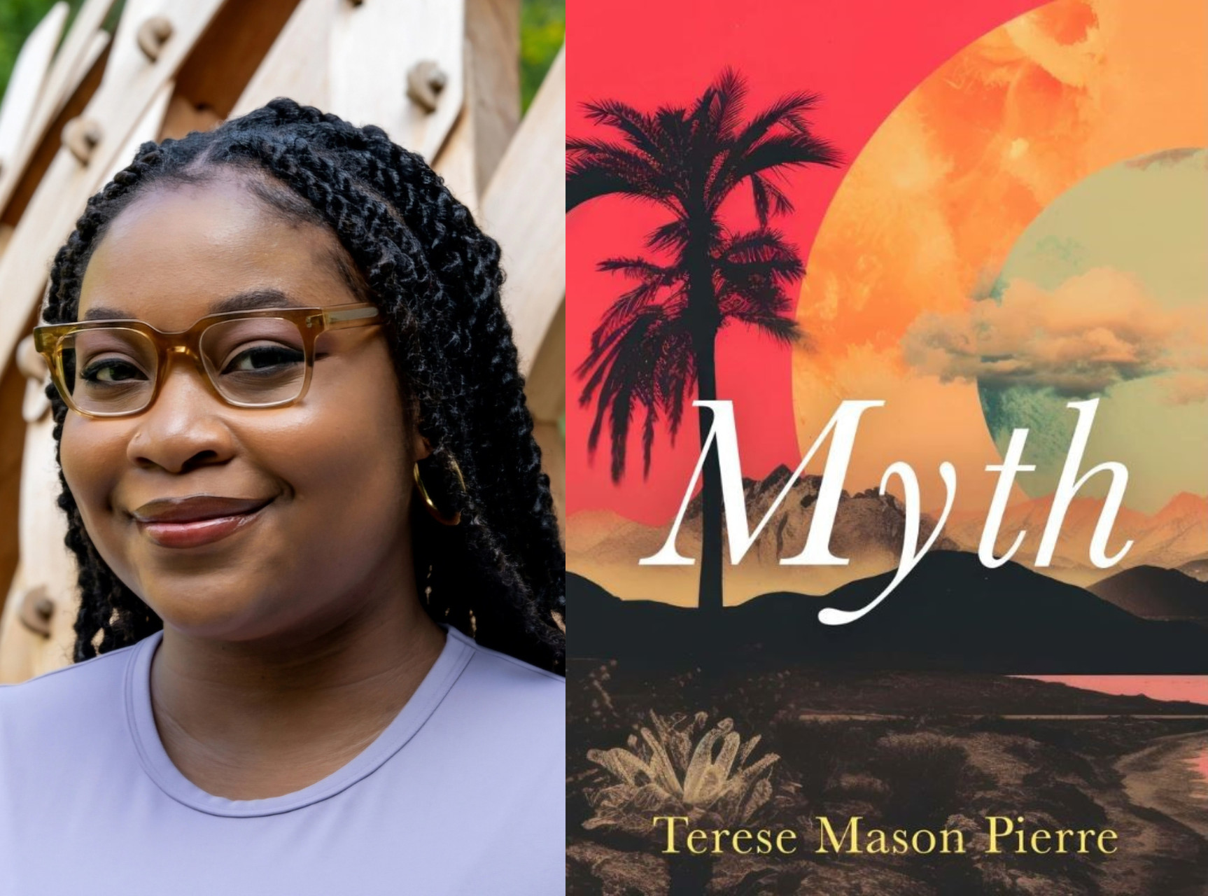 Terese Mason Pierre headshot and book cover